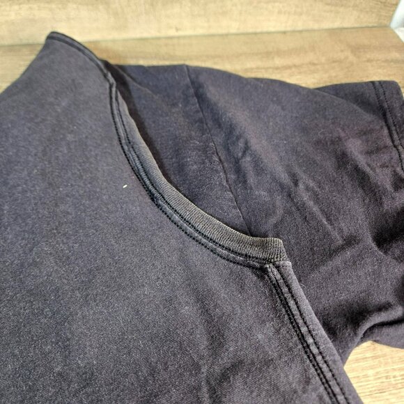 VTG Majestic SF Giants Faded Black MLB Authentic Short Sleeve T-Shirt Sz L/XL* - Picture 4 of 9